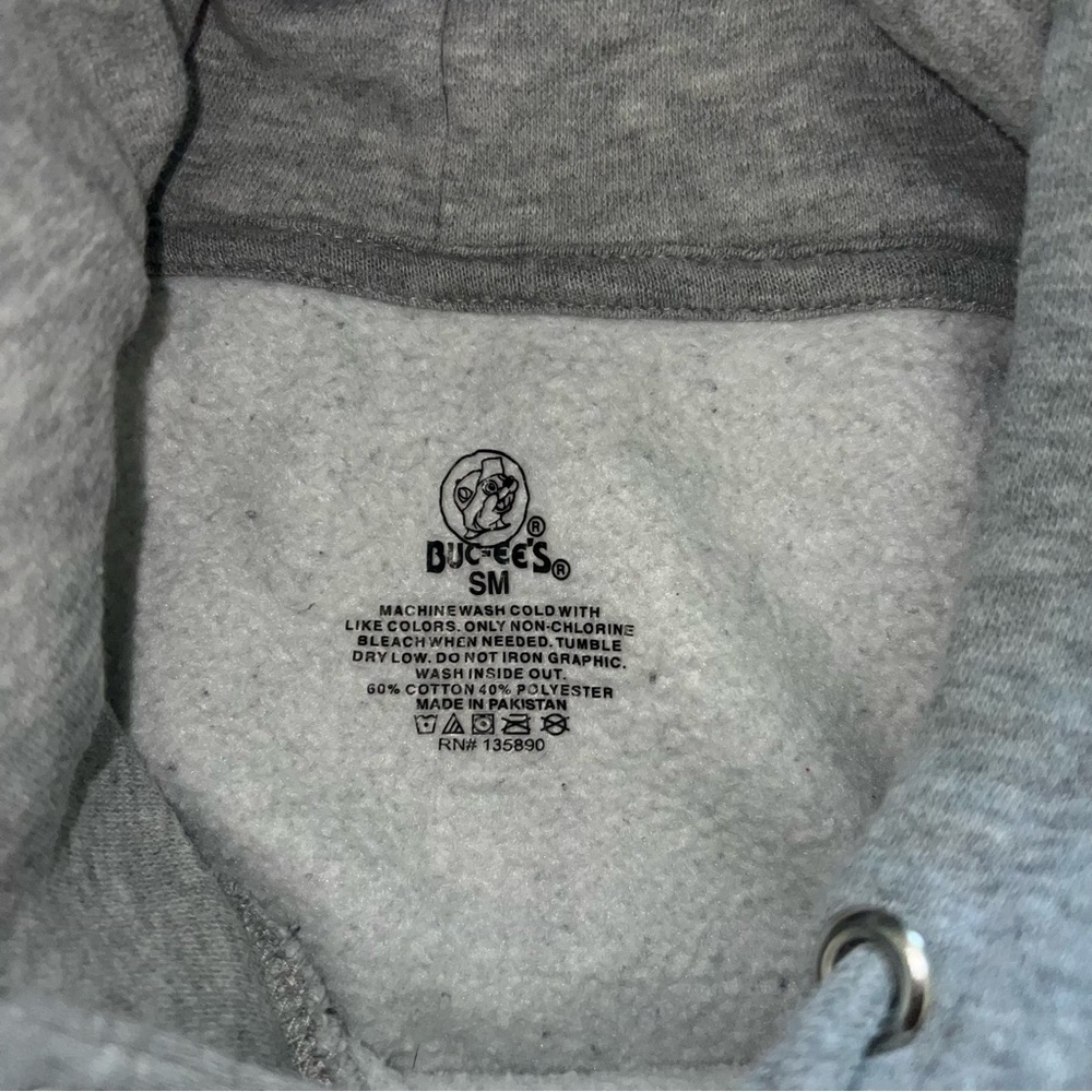 Buc-ee’s Unisex Gray Pullover Hoodie - Size Small - Picture 7 of 7